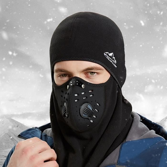 Cagoule Multifonction WACCET – Thermique, Coupe-vent, Pour Moto Et Vélo, Taille Unique Noire