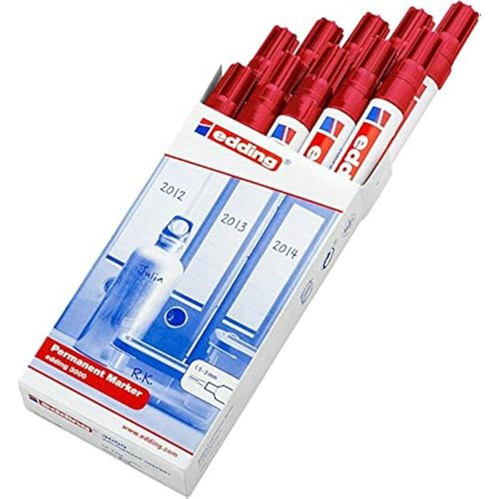 4 151 003 5] edding Lot de 5 Stylos Feutre Non Permanent 151F Bleu