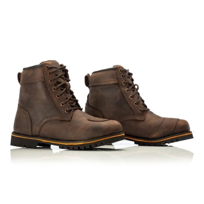 Bottes moto vintage marron hotsell