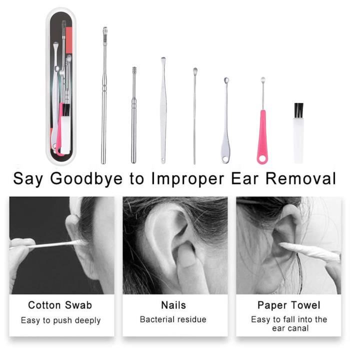 Kit De Retrait De Cérumen - Nettoyeur D'oreille Portable Et Automatique - Aspirateur électrique - Kit D'outils De Nettoyage De Cérumen, A