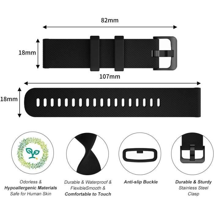 Ruentech Silikon-Armband Für Garmin – Kompatibel Mit Vivoactive 4s, Venu 3S, Forerunner 265S, 6 Farben