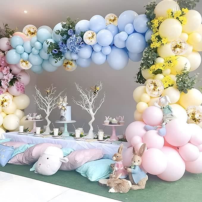 XJYDNCG 104Pcs Ballon Pastel - Guirlande de Ballons - Anniversaire Ballon  Fête Décoration pour d'anniversaire de Mariage