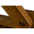 Table basse pliante en bois - Tables jardin d'appoint - 46x46cm brun - Acacia-2