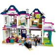 Maison de poupées LEGO Friends - La Maison Familiale d'Andrea - 2 étages - Porte de garage - Piscine-2