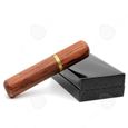 CONFO® Tube de cigare en palissandre hydratant Tube hydratant pour cigare cubain fait à la main accessoires d'outils cigare en bois -2