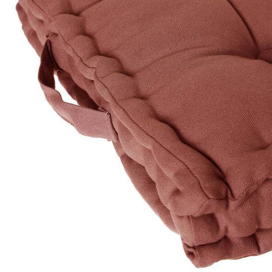 Coussin Safina Terracotta 40x40cm Atmosphera - Jacquard Doux Et Brillant Pour Salon Ou Chambre