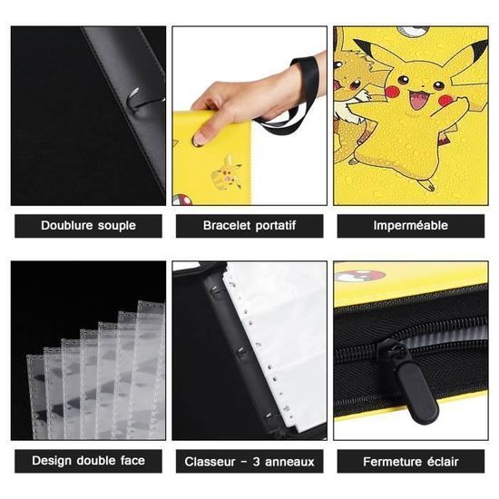 Classeur De Cartes Mlikero 720 Poches - 9 Cartes Par Page - Album Cuir PU Pour Collectionneurs - Sport, Jeu, Etc.