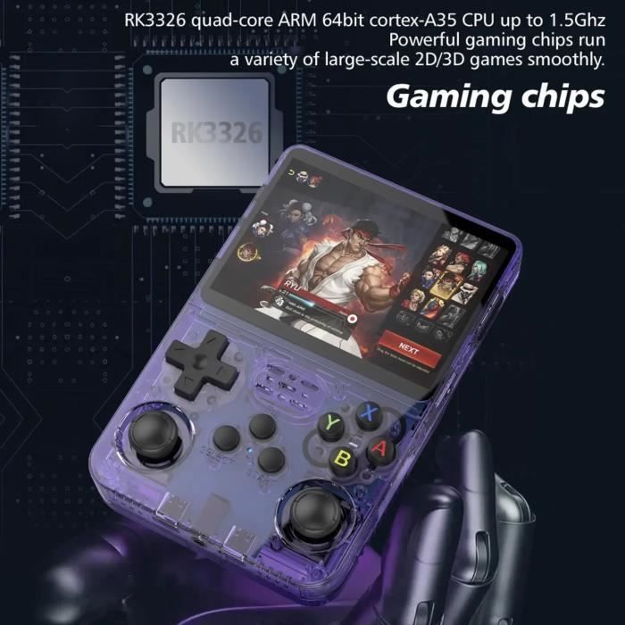 Werwing R36S Console De Jeu Rétro, écran IPS De 3,5", Carte TF De 64 Go