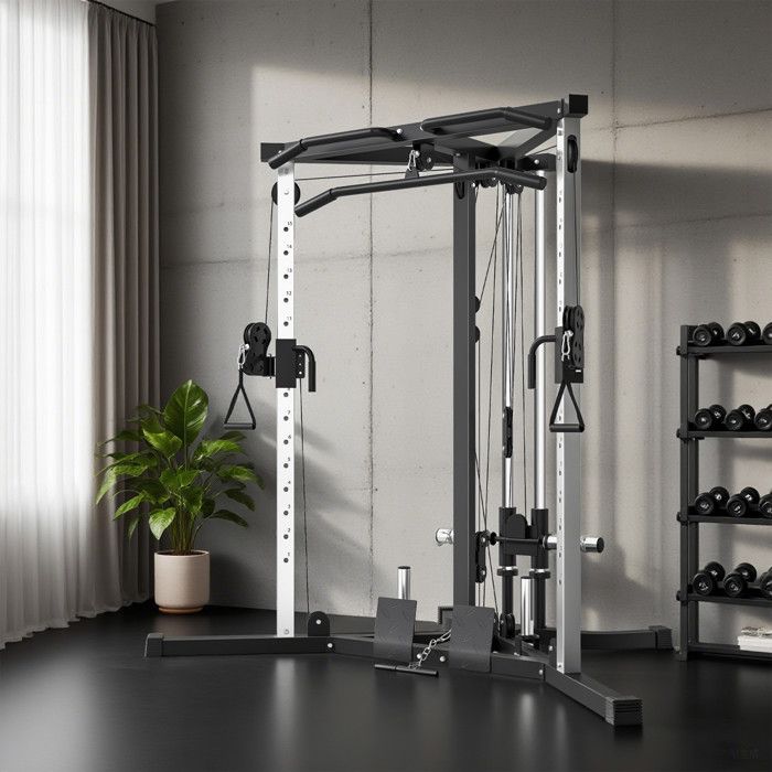 Station De Musculation 9 En 1 Pliable – DOMIFIT | Barre Traction, Banc Incliné, Pompe, Dip