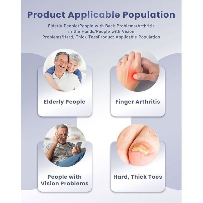 Coupe-ongles avec loupe - Coupe-ongles pour personnes âgées - Fournitures pour les pieds des mains des personnes âgées pour les voyages d'affaires, les salons, les salons de massage, la Onlynery