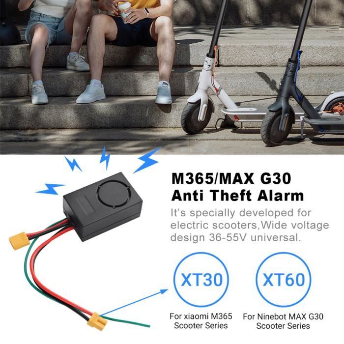 Alarme de sécurité QINGQUE pour Ninebot MAX G30 - Antivol