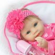 LOLI®55cm bébé Reborn poupée Silicone Real Doll Kids jouets filles Bebes De Silicona-3