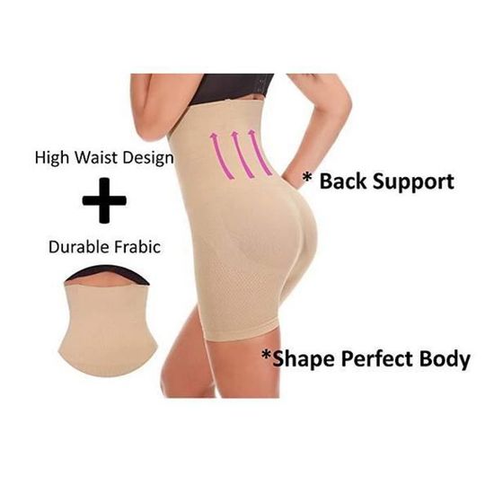 Femme Culotte Gainante Minceur Panties Taille Haute Rembourrée Culotte Sculptante pour Monte Fesse Enhancer