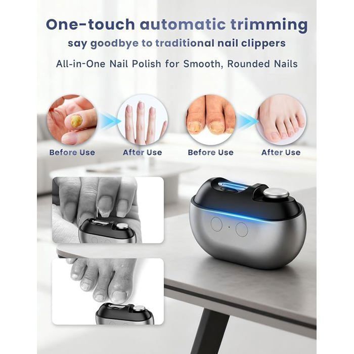 Coupe-ongles électrique Automatique Pour Adultes - Accessoire Manucure Pratique