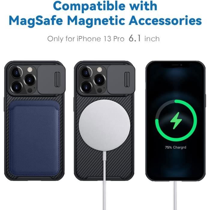 Coque MagSafe avec cache de caméra iPhone 12 (or rose) - Coque