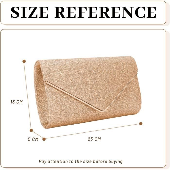ISEYOU Pochette Femme, Pochettes Et Clutches Femme, Avec Détachable