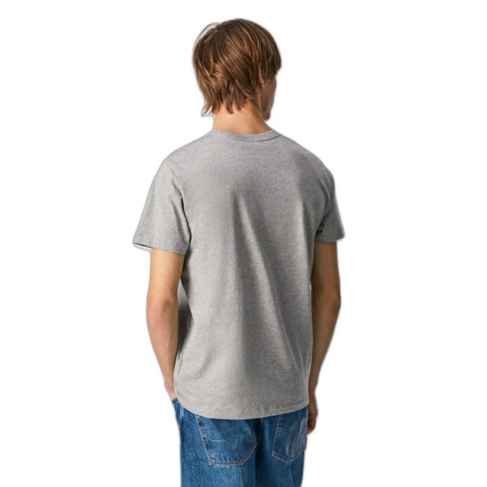 T-Shirt Homme PEPE JEANS uni Manches courtes Gris Gris