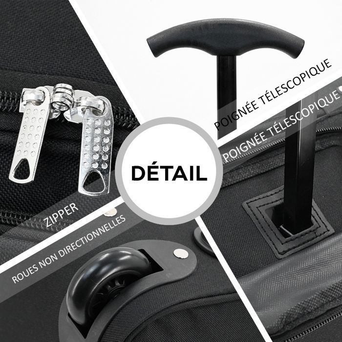 Valise à Roulettes Paklite Orlando - Taille Moyenne 63cm, 58 Litres, Design Classique Et Souple