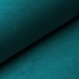 Tissus de velours FLORENTINO d'ameublement au metre Couleur: Teal Blue ,Tissu qualité-0
