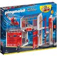 PLAYMOBIL - 9462 - City Action - Caserne de pompiers avec hélicoptère-0