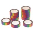 10 Rolls of Washi Tapes DIY Art Crafts Scrapbooking Decor Scrapbook Rainbow ruban adhesif - mousse adhesive petites fournitures-0