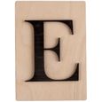 Lettres en bois déco façon Scrabble - 14,9 x 10,5 cm E-0
