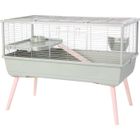 ZOLUX Cage grillagée rongeur surélevée pour cochon d'inde - 99 x 54 x 79 cm - Néolife - Vert