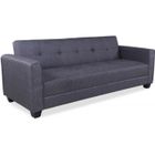 Canapé Convertible 3 Places - PARIS PRIX - Tosello - Gris - Bois & Tissu - Design & Pratique
