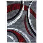 UNAMOURDETAPIS Tapis salon LYN8 HAVANA P Gris 40x60 en polypropylène doux et soyeux