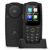 AGM M7 Téléphone Portable Senior Débloqué 4G Dual SIM Téléphone Portable Incassable Étanche IP68 Écran 2,4" Smartphone 1GB+8GB