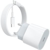 Chargeur Rapide iPhone 20W avec Cable 1M