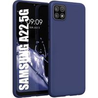Coque pour Samsung A22 5G - Souple Silicone Haute Résistance Découpage Précis Bleu Marine