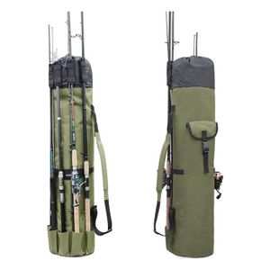 Étui de transport pour canne à pêche portable - Étanche - Sac de rangement pour canne à pêche - Multifonctionnel - Sac de transport de voyage, Vert (1,2 m), Sac pour canne