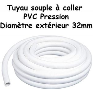 TUYAU - BUSE - TÊTE Tuyau PVC Pression Semi-rigide à coller 32mm diamètre/Bassins et Piscine/Vente au mètre