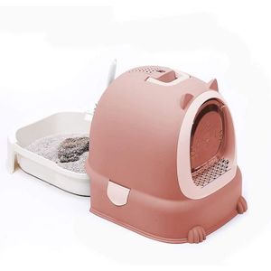 Maison De Toilette D Angle Ginger Pour Chat Bleu Cdiscount Animalerie