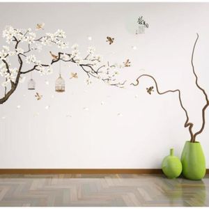 Sticker Fleurs de Cerisier Costume Hanfu - Stickers Muraux