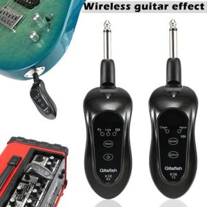 Émetteur sans Fil pour Guitare récepteur Audio transmetteur Rechargeable Haut-Parleur sans Fil pour Guitare électrique 