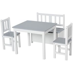 TABLE ET CHAISE Ensemble de table et chaises enfant - HOMCOM - MDF