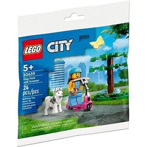 ASSEMBLAGE CONSTRUCTION LEGO CITY DOG PARK AND SCOOTER 30639 POLYBAG