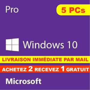 SYST EXPLOIT À TÉLÉCHARGER Windows 10 Pro Professionnel 32/64 bit Clé d'activ