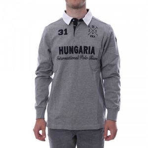 POLO Polo Homme - Hungaria - Manches Longues - Gris Cla
