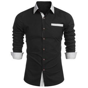 CHEMISE - CHEMISETTE Chemise Homme Mariage Manches Longues Regular Fit 