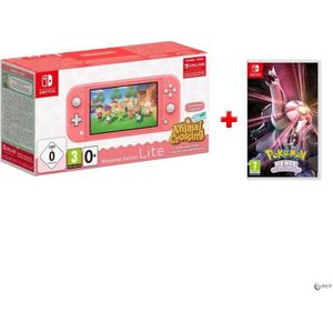 CONSOLE NINTENDO SWITCH Pack Nintendo Switch Lite Corail Animal Crossing +