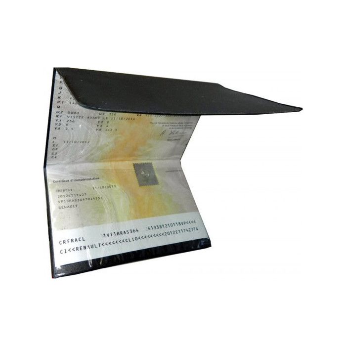 Etui Carte Grise Protection Document Voiture Transparent Moto Pochette  Plastique