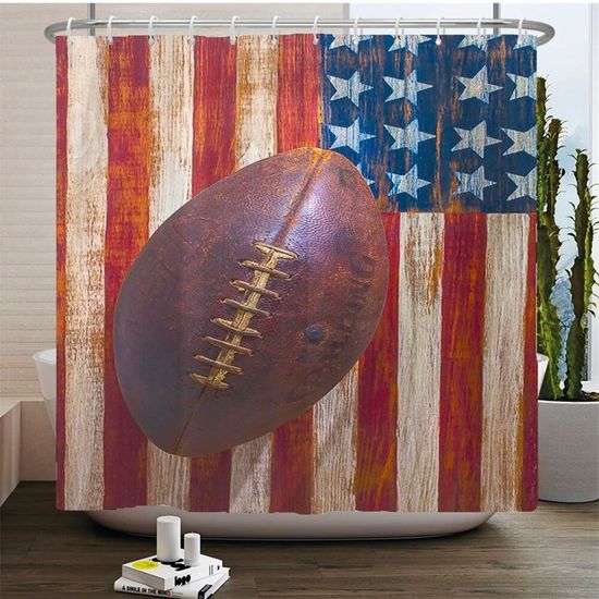 Rideau De Douche Feuilles D'Eucalyptus Plante Verte Rideau De Bain Tissu Polyester Anti