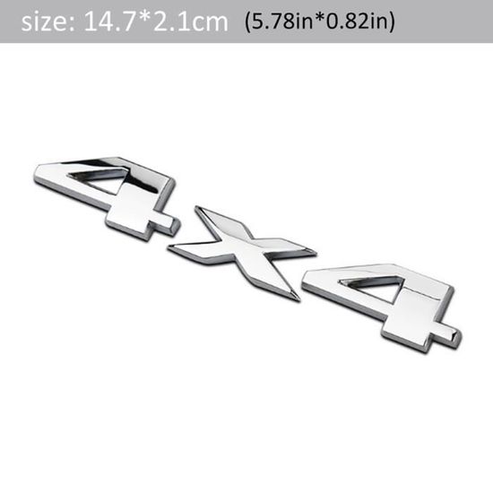 Autocollant 3D HYBRID Pour Voiture - Logo Métal Noir - 15x2 Cm - Personnalisation Extérieure