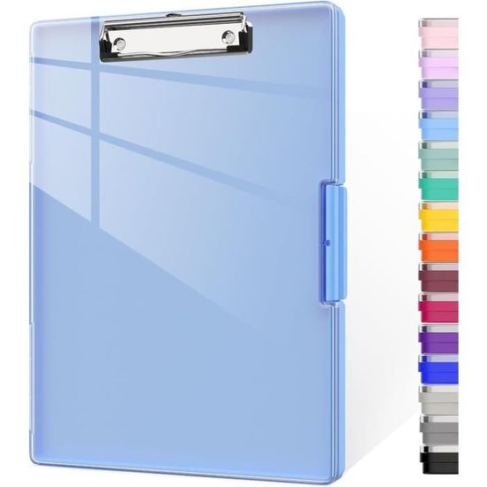 Porte-bloc A4 Avec Couverture De Fichier, Pince à Pince, Organiseur De Classeur, Boîte De Classement, Boîte De Rangement De Type Presse-papiers, Boîte