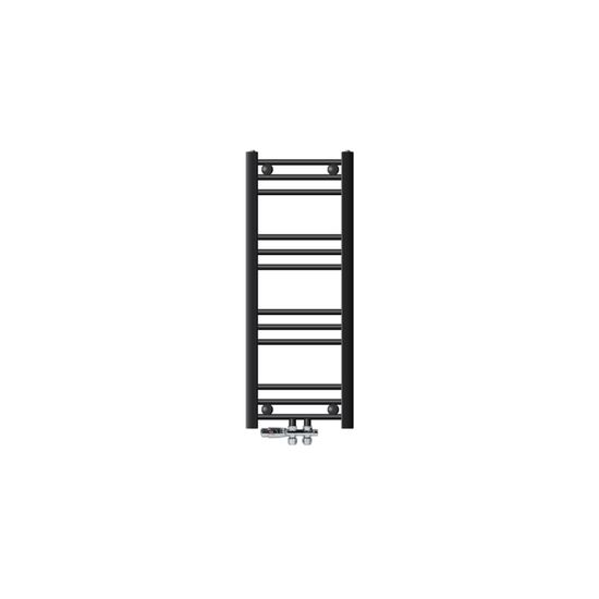ECD Germany Radiateur Design Sahara Non Electrique - 600 X 1200 Mm Blanc Connexion Central Avec Kit De Raccordement Mural Dangle Et Thermostat Forme Droit Seche Serviettes Salle De Bain 87241597