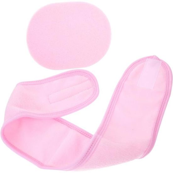 Lot De 3 Bandeaux De Maquillage Pour Cheveux Avec Bande Agrippante Blanc