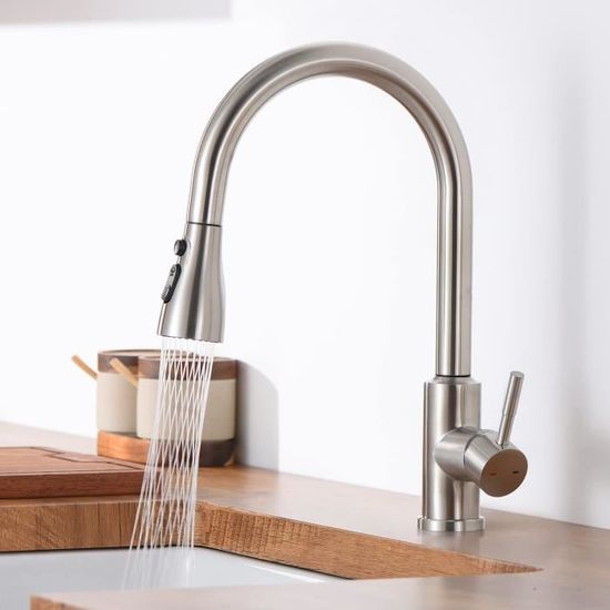 Robinet De Cuisine Rohl Style Apothicaire - Montage 1 Trou, Finition Nickel Satiné - Neuf